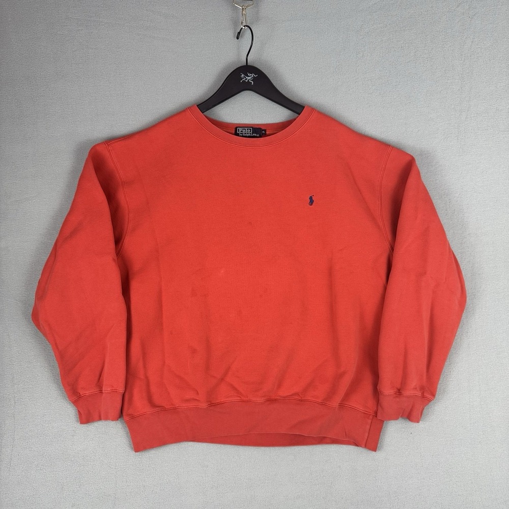 Vintage Polo Ralph Lauren Crewneck Sweatshirt Mens XL 90s Preppy Utility Casual